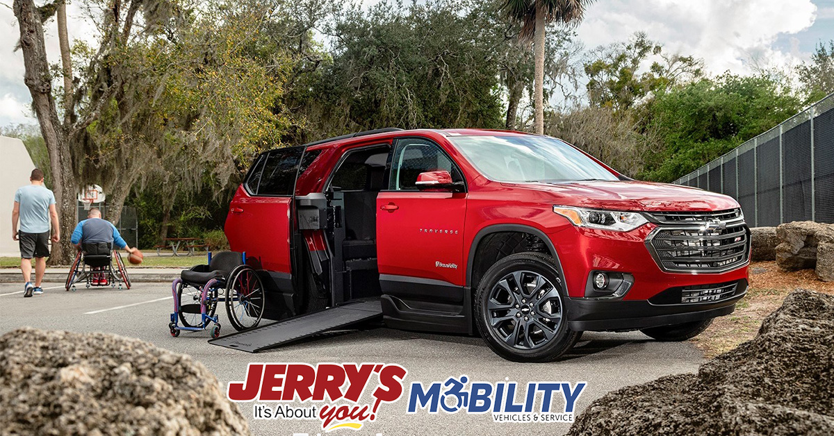 2024 Wheelchair Accessible Chevrolet Traverse with Basketball Players