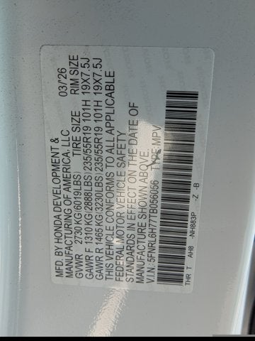 2026 Honda Odyssey Sport-L - [NEW] BraunAbility XI - Power In-floor Ramp