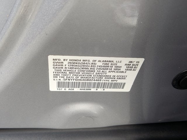 2016 Honda Pilot EX-L