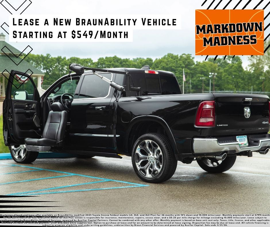 Lease a New BraunAbility Vehicle Starting at $549/Month