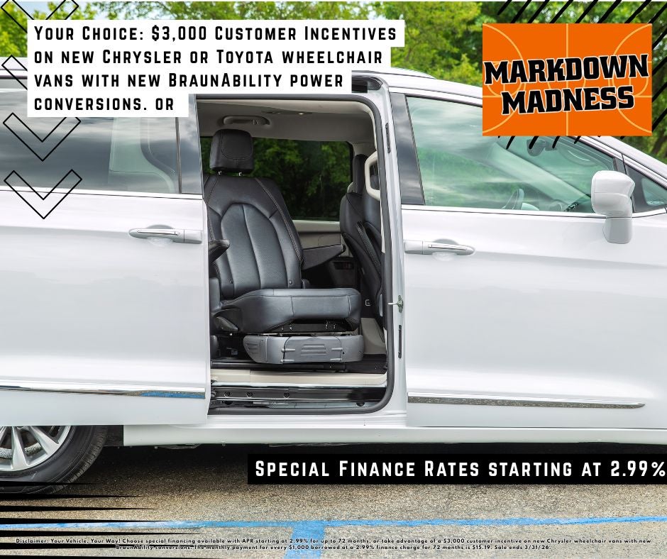 Special Finance Rates starting at 2.99% or $3,000 Customer Incentives
